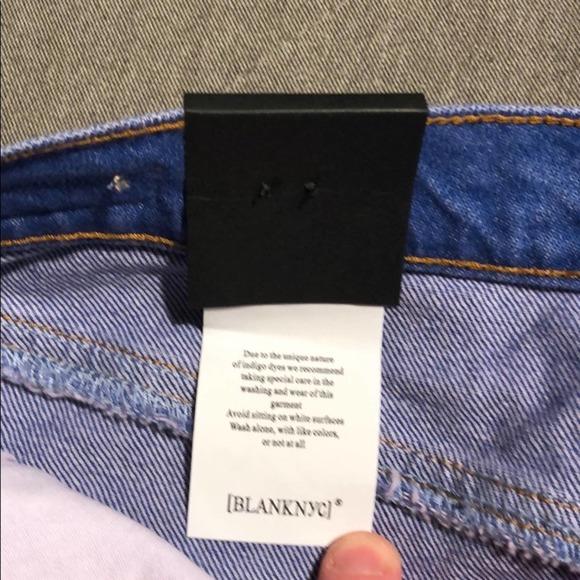 Blank NYC Friendly Skies A-Line Denim Mini Skirt - Picture 10 of 16